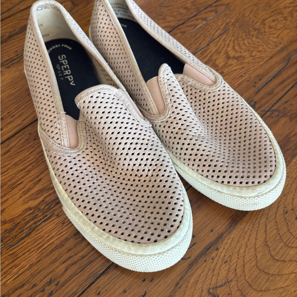 Sperry Women's Blush Perforated Slip-On Sneakers